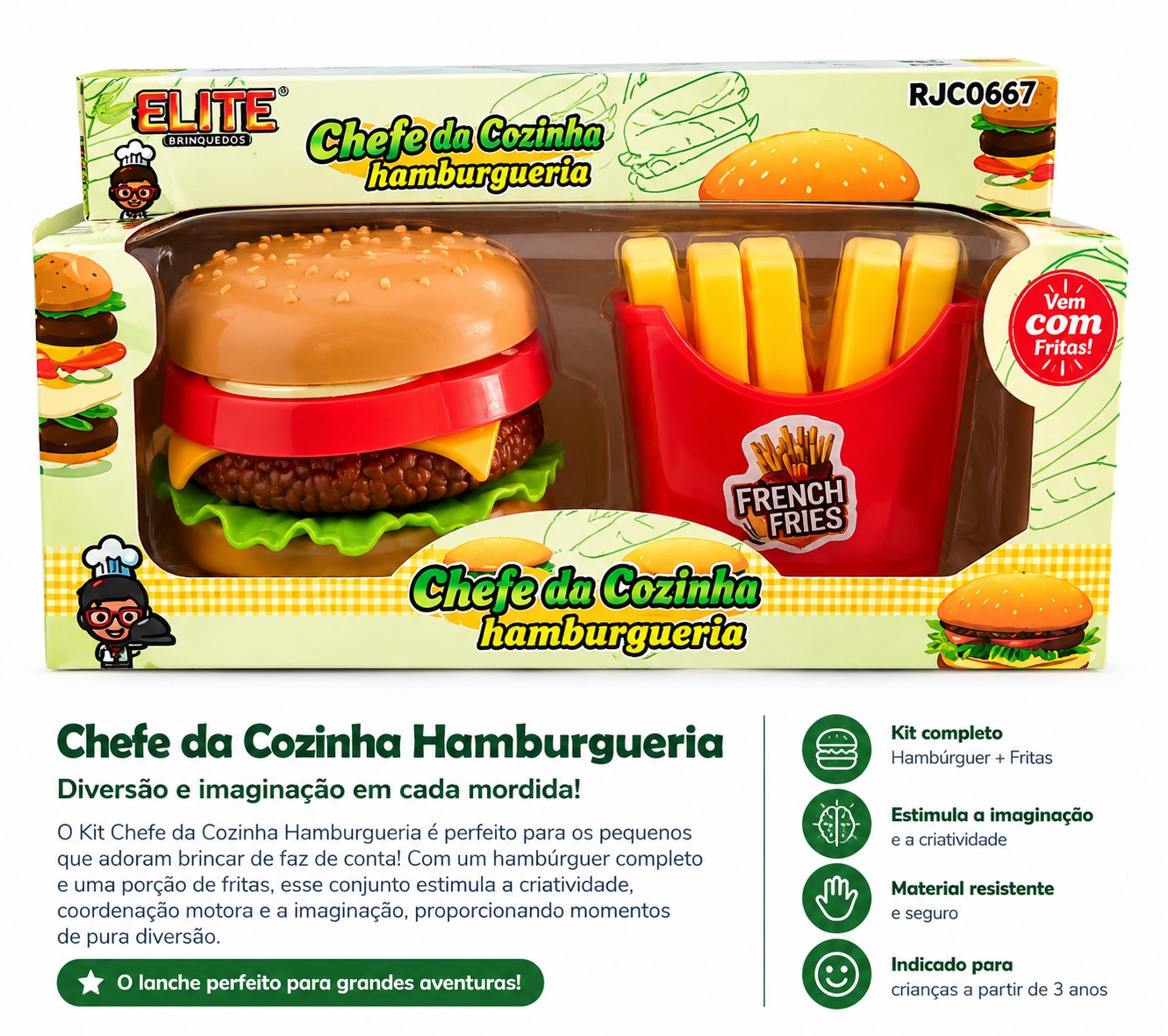 chefe da cozinha brinquedo