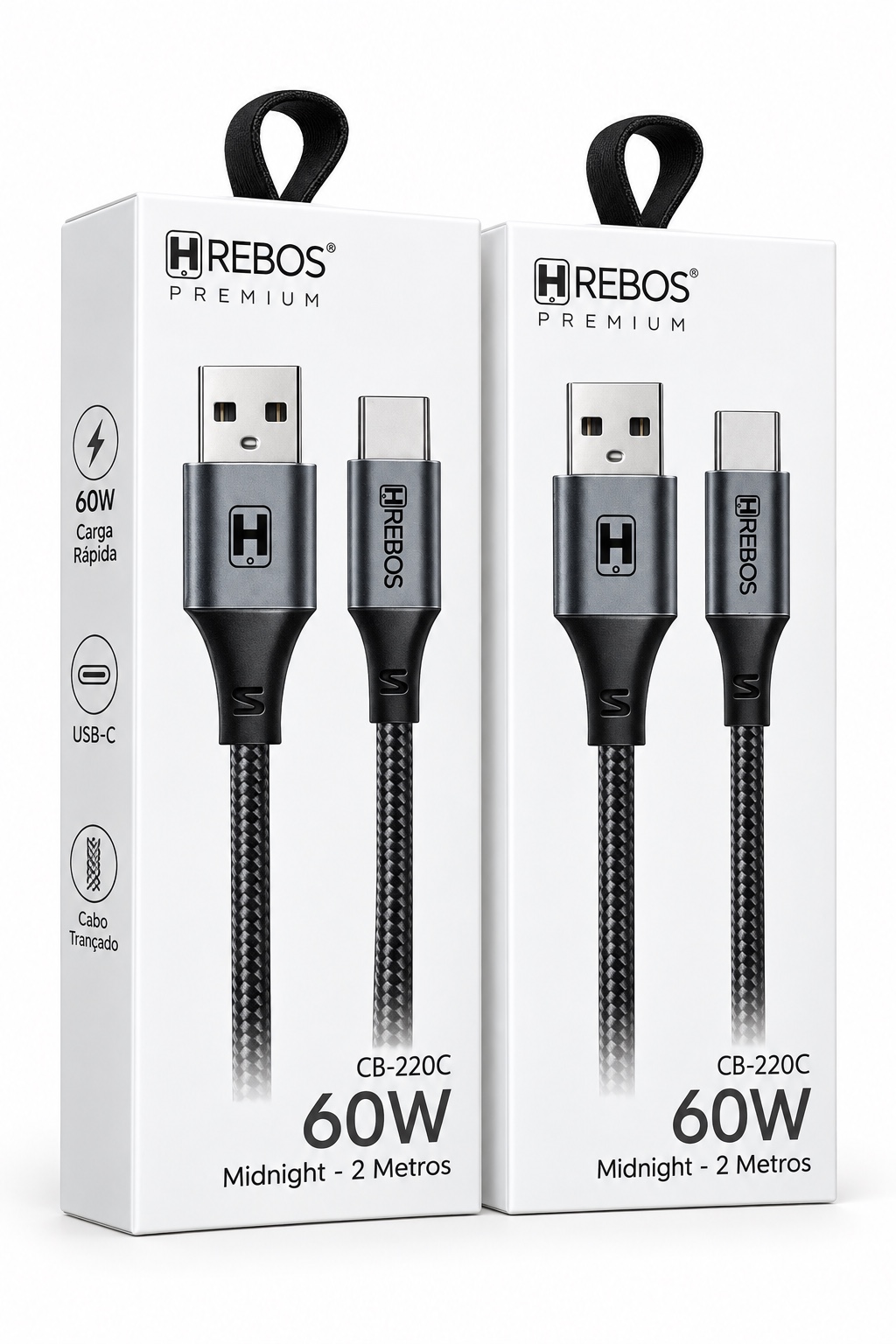 Cabo USB tipo C 2M 60w