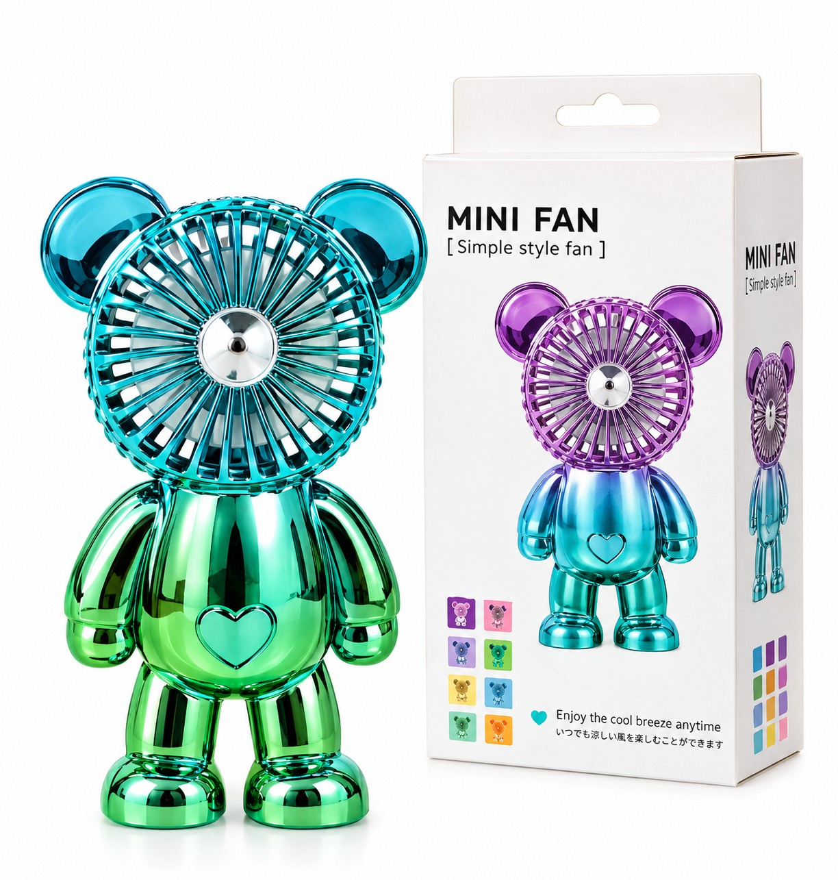 mini ventilador de urso
